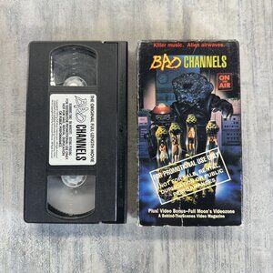 Bad Channels Full Moon Pictures VHS. RARE!!!   Horror/Zombie/Cult/Monsters